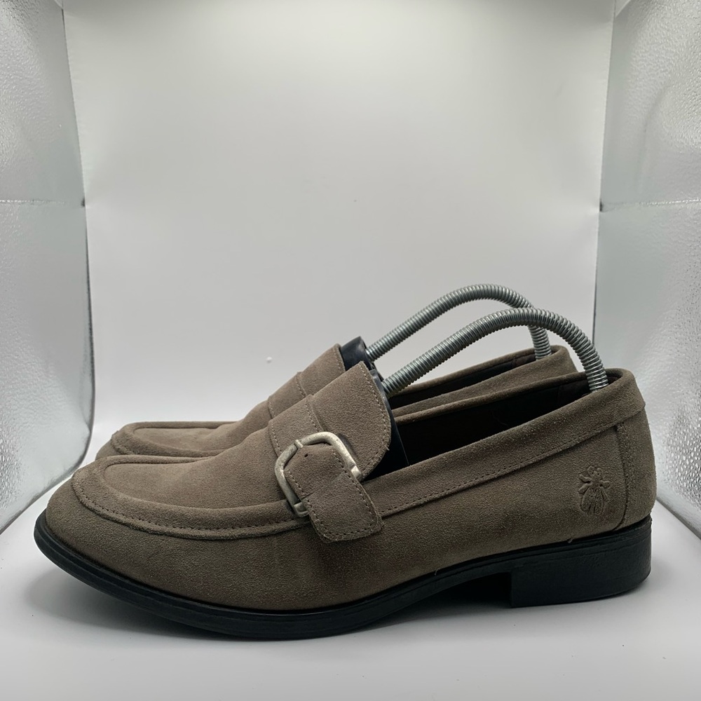 Fly London Mens Gray‎ Suede Slip On Loafers EU 42 US 9 Shoes - Picture 2 of 8